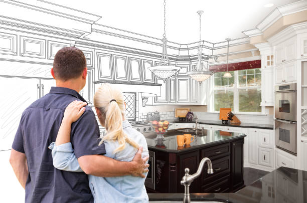 Professional Cabinet Refacing technician working in Pasadena, MD